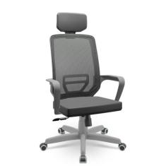 Cadeira Escritório Presidente Adrix Plaxmetal Mecanismo Relax Encosto 