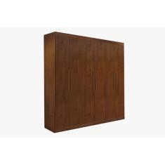 Guarda roupa ubatuba solteiro com divisorias internas 6 portas 3 gavet