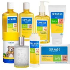 Kit Granado Bebê Hora Do Banho 7 Peças Com Sabonete Liquido