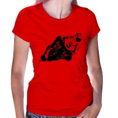 Baby Look Motorcycle Racing - Foca na Moda, Vermelho, GGG