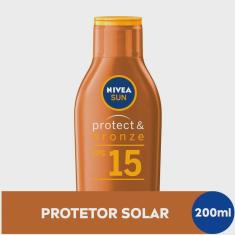 Nivea sun Protetor Solar Protect & Bronze FPS15 200ml