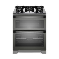 Fogão 5 bocas Electrolux Cinza Expert Função Air Fryer, 2 Fornos, Grill e Timer (FE5AD) 220V