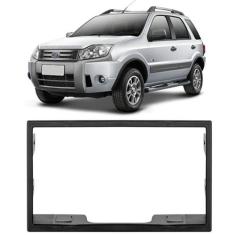 Moldura 2 Din Ecosport 2005 à 2012 Preta Painel Central Multimidia 7 P