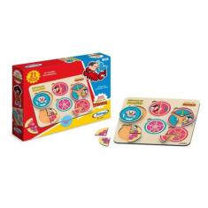 Brinquedo Quebra-Cabeça Frações Turma da Mônica 21 Peças Xalingo - 502