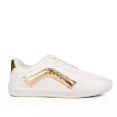 Tênis Tanara Casual Em Couro T8781-Feminino