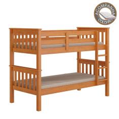 Beliche 100% Madeira Maciça 730LA Caramelo Acetinado Piratini Com Colchão Ortobom