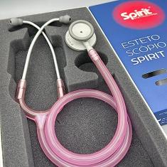 Estetoscópio Spirit MD Pro-Lite Adulto Rosa Transparente