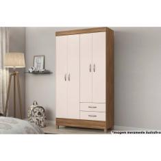 Guarda Roupa 4 Portas e 2 Gavetas Astro Amêndola Touch - Demóbile