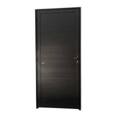 Porta de Alumínio Lambril Super 25 210cm x 70cm Brimak Preto