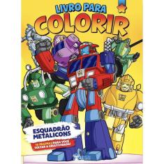 Livro Para Colorir - Esquadrão Metalicons