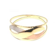 Anel de ouro 18k Tricolor Infinito - Elegancy Joias, 13