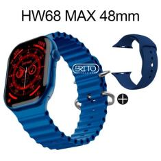 Relogio Smartwatch HW68 Max Series 8 48mm + Pulseira Extra - Wearfit P