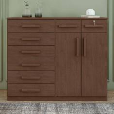 Cômoda 8 Gavetas 2 Portas Toronto Lopas