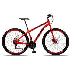 Bicicleta Bike Aço 21 Marchas Velocidades Aro 29 Ferrari