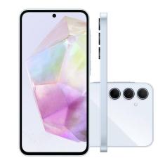 Smartphone Samsung Galaxy A35 5G Tela 6.6 Camera Tripla 6GB 128GB Azul Claro