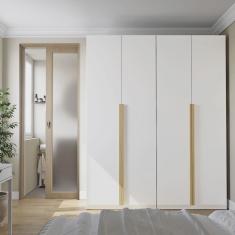 Guarda-roupa Modulado 2 Peças 4 Portas Jade Cabecasa Madeiramadeira