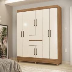 Guarda Roupa Casal 8 Portas Terni Amendola Off-white