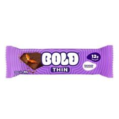 Bold Bar Thin (40g) - Sabor: Caramelo Crocante