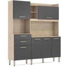 Armário de Cozinha Demóbile Select 06 portas 02 gavetas espaço para mi