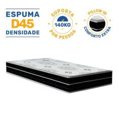 Colchão de Espuma D45 PillowIn Anjos OrtoConfort Solteiro 88 - Anjos C