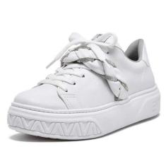 Tenis Via Marte Casual Branco e preto-Feminino