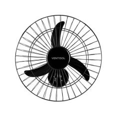 Ventilador Oscilante Parede 50cm New Preto 220v Premium - Ventisol, Pr