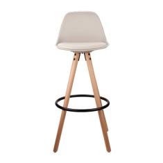 Banqueta Alta com Encosto Luísa Rivatti Nude