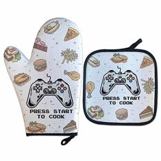 Luva Térmica Para Forno Gamer Press Start Presente Criativo