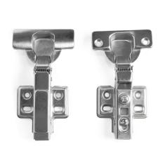 Kit 7 Dobradiças Inox Curva com Amortecedor 35mm