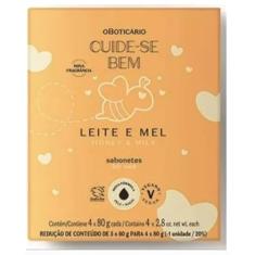 Cuide-se Bem Sabonete Barra Leite E Mel 4x80g O Boticário