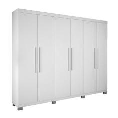 Roupeiro 6 Portas 4 Gavetas Master - Benetil, Branco