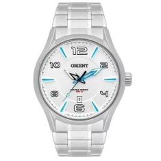 Relógio orient masculino prateado mbss1318 s2sx