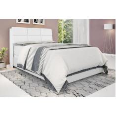 Cabeceira box Queen 1,58 Isis Branco com Painel Class Branco - Framar 