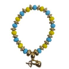 Pulseira Logunedê Pingente Cristal E Silicone - Lua Mística - 100% Ori