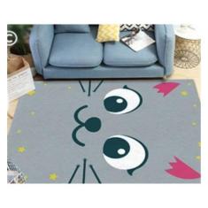 Tapete Infantil Kids Menina Ou Menino 1,00 x 1,40 Estampado Antiderrap