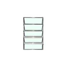 Vitro Basculante Alumínio Brilhante 1 Seção 100 X 60 Linha Esmeralda B