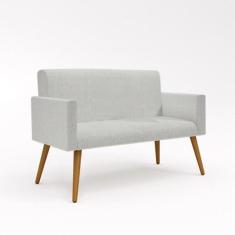 Namoradeira Poltrona Decorativa Luxo Tecido Linho - Balaqui - Balaqui 