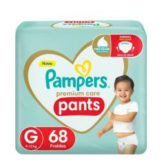 Fralda Pampers Pants Premium Care G 68 unidades