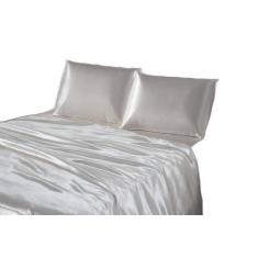 Jogo De Cama Charmousse Cetim King Pérola 4 Peças Seda