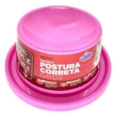 Comedouro para Gatos Pet Postura Correta Rosa Anti-Formiga - Pet Injet
