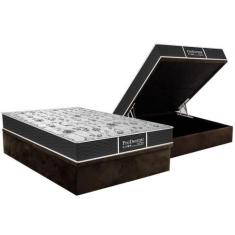 Cama Box Baú Casal: Colchão Molas Probel Prolastic ProDormir Sleep + B