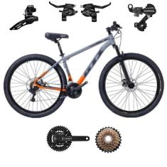 Bicicleta Aro 29 Gti Roma Bike 21v Index Alumínio Freio a Disco Suspensão Componentes Shimano-Unissex