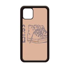 Ilustração de tênis de lona pintado à mão para iPhone 12 Pro Max Capa para Apple Mini Mobile Case