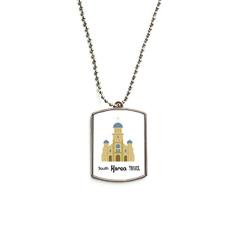 DIYthinker Colar para animais de estimação com pingente de corrente de aço inoxidável da Coreia do Sul