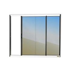 Janela Confort 2 Folhas Vidro Reflex 80cm x 100cm Brimak Mix Preto