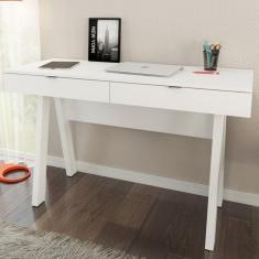 Escrivaninha 2 Gavetas Me 4128 Tecno Mobili Branca