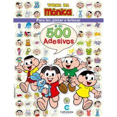 Livro - 500 Adesivos Turma Da Mônica
