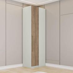 Guarda-Roupa Canto Reto 1 Porta Seletto Areia HP/Jequitibá