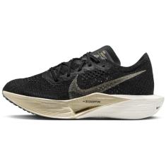Nike Tênis feminino de corrida Nike Vaporfly 3, preto/preto/aveia/grão dourado metálico, 36