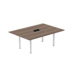 Mesa Reunião 200cm X 140cm Mrcpb2014 Walnut/Branco